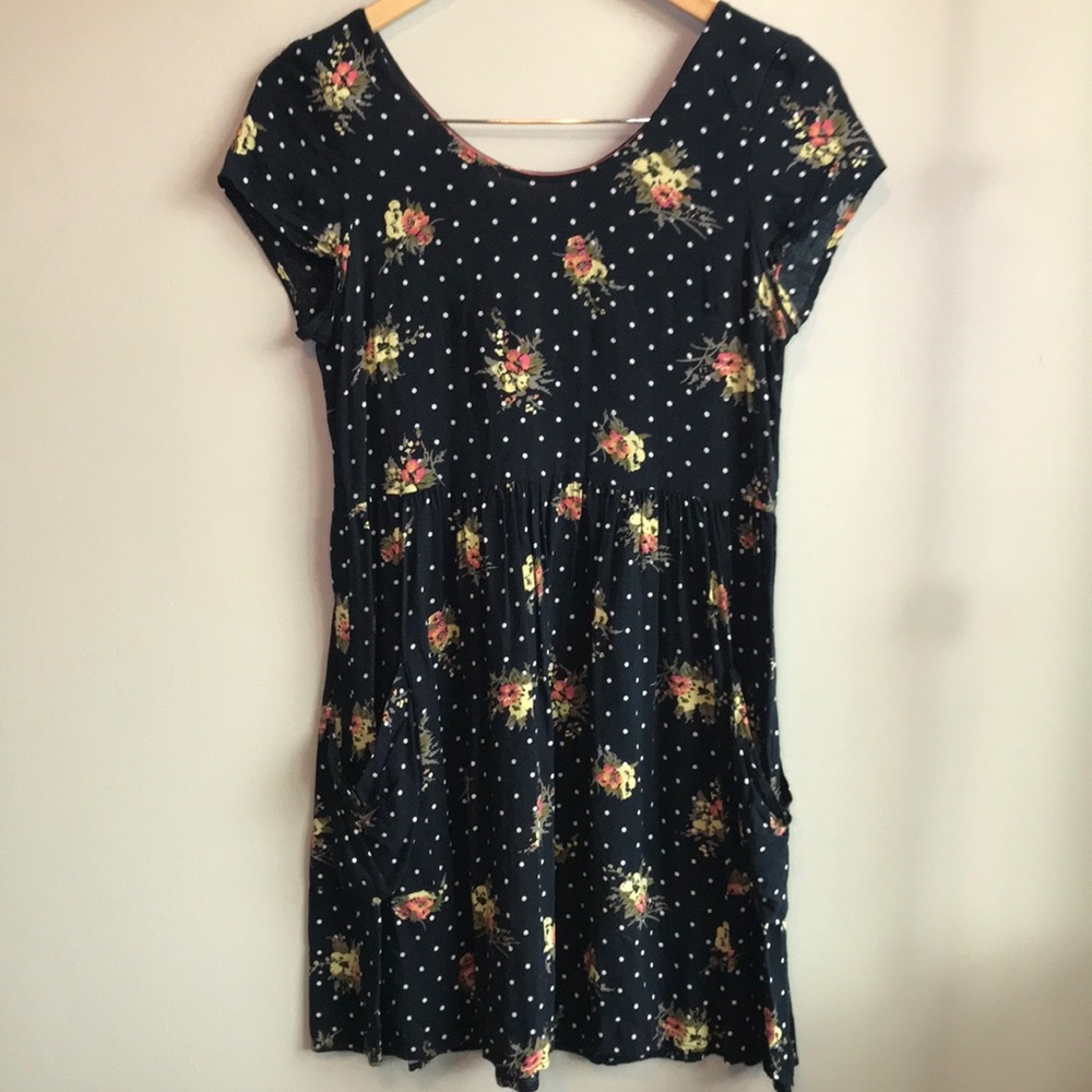 {Band of Gypsies} Floral Dotted Dress